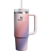 image:imageSTANLEY Quencher H20 Tumbler with Handle and Straw 40 oz  Flowstate 3Position Lid  Cup Holder Compatible for Travel  Insulated Stainless Steel Cup  BPAFree  Blue Dream StoneDawn Spiral