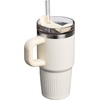 image:imageSTANLEY Quencher H20 Tumbler with Handle and Straw 40 oz  Flowstate 3Position Lid  Cup Holder Compatible for Travel  Insulated Stainless Steel Cup  BPAFree  Blue Dream StoneFluted Cream Gloss
