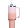 image:imageSTANLEY Quencher H20 Tumbler with Handle and Straw 40 oz  Flowstate 3Position Lid  Cup Holder Compatible for Travel  Insulated Stainless Steel Cup  BPAFree  Blue Dream StoneSorbet Plus