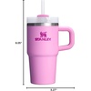 image:imageSTANLEY Quencher H20 Tumbler with Handle and Straw 40 oz  Flowstate 3Position Lid  Cup Holder Compatible for Travel  Insulated Stainless Steel Cup  BPAFree  Blue Dream StonePeony