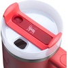 image:imageSTANLEY Quencher H20 Tumbler with Handle and Straw 40 oz  Flowstate 3Position Lid  Cup Holder Compatible for Travel  Insulated Stainless Steel Cup  BPAFree  Blue Dream StoneHot Coral