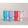 image:imageSTANLEY Quencher H20 Tumbler with Handle and Straw 40 oz  Flowstate 3Position Lid  Cup Holder Compatible for Travel  Insulated Stainless Steel Cup  BPAFree  Blue Dream StoneLight PinkPink