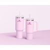 image:imageSTANLEY Quencher H20 Tumbler with Handle and Straw 40 oz  Flowstate 3Position Lid  Cup Holder Compatible for Travel  Insulated Stainless Steel Cup  BPAFree  Blue Dream StoneLight PinkPink