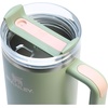 image:imageSTANLEY Quencher H20 Tumbler with Handle and Straw 40 oz  Flowstate 3Position Lid  Cup Holder Compatible for Travel  Insulated Stainless Steel Cup  BPAFree  Blue Dream StoneLichen