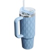 image:imageSTANLEY Quencher H20 Tumbler with Handle and Straw 40 oz  Flowstate 3Position Lid  Cup Holder Compatible for Travel  Insulated Stainless Steel Cup  BPAFree  Blue Dream StoneSlate Blue Drift