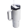 image:imageSTANLEY Quencher H20 Tumbler with Handle and Straw 40 oz  Flowstate 3Position Lid  Cup Holder Compatible for Travel  Insulated Stainless Steel Cup  BPAFree  Blue Dream StoneFluted Ash Gloss
