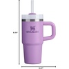 image:imageSTANLEY Quencher H20 Tumbler with Handle and Straw 40 oz  Flowstate 3Position Lid  Cup Holder Compatible for Travel  Insulated Stainless Steel Cup  BPAFree  Blue Dream StoneLilac
