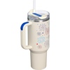 image:imageSTANLEY Quencher H20 Tumbler with Handle and Straw 40 oz  Flowstate 3Position Lid  Cup Holder Compatible for Travel  Insulated Stainless Steel Cup  BPAFree  Blue Dream StoneCream Royal Fireworks