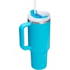 image:imageSTANLEY Quencher H20 Tumbler with Handle and Straw 40 oz  Flowstate 3Position Lid  Cup Holder Compatible for Travel  Insulated Stainless Steel Cup  BPAFree  Blue Dream StoneSplash