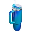 image:imageSTANLEY Quencher H20 Tumbler with Handle and Straw 40 oz  Flowstate 3Position Lid  Cup Holder Compatible for Travel  Insulated Stainless Steel Cup  BPAFree  Blue Dream StoneSea Glass Aura