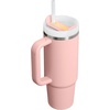 image:imageSTANLEY Quencher H20 Tumbler with Handle and Straw 40 oz  Flowstate 3Position Lid  Cup Holder Compatible for Travel  Insulated Stainless Steel Cup  BPAFree  Blue Dream StonePeach Rose