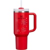 image:imageSTANLEY Quencher H20 Tumbler with Handle and Straw 40 oz  Flowstate 3Position Lid  Cup Holder Compatible for Travel  Insulated Stainless Steel Cup  BPAFree  Blue Dream StoneChili Red Fireworks