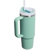 image:imageSTANLEY Quencher H20 Tumbler with Handle and Straw 40 oz  Flowstate 3Position Lid  Cup Holder Compatible for Travel  Insulated Stainless Steel Cup  BPAFree  Blue Dream StoneSpring Green