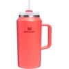 image:imageSTANLEY Quencher H20 Tumbler with Handle and Straw 40 oz  Flowstate 3Position Lid  Cup Holder Compatible for Travel  Insulated Stainless Steel Cup  BPAFree  Blue Dream StoneHot Coral