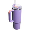image:imageSTANLEY Quencher H20 Tumbler with Handle and Straw 40 oz  Flowstate 3Position Lid  Cup Holder Compatible for Travel  Insulated Stainless Steel Cup  BPAFree  Blue Dream StonePeriwinkle Shimmer