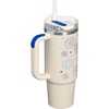 image:imageSTANLEY Quencher H20 Tumbler with Handle and Straw 40 oz  Flowstate 3Position Lid  Cup Holder Compatible for Travel  Insulated Stainless Steel Cup  BPAFree  Blue Dream StoneCream Royal Fireworks