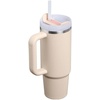 image:imageSTANLEY Quencher H20 Tumbler with Handle and Straw 40 oz  Flowstate 3Position Lid  Cup Holder Compatible for Travel  Insulated Stainless Steel Cup  BPAFree  Blue Dream StoneChampagne