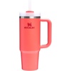 image:imageSTANLEY Quencher H20 Tumbler with Handle and Straw 40 oz  Flowstate 3Position Lid  Cup Holder Compatible for Travel  Insulated Stainless Steel Cup  BPAFree  Blue Dream StoneHot Coral