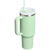 image:imageSTANLEY Quencher H20 Tumbler with Handle and Straw 40 oz  Flowstate 3Position Lid  Cup Holder Compatible for Travel  Insulated Stainless Steel Cup  BPAFree  Blue Dream StonePistachio