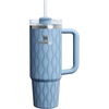 image:imageSTANLEY Quencher H20 Tumbler with Handle and Straw 40 oz  Flowstate 3Position Lid  Cup Holder Compatible for Travel  Insulated Stainless Steel Cup  BPAFree  Blue Dream StoneSlate Blue Drift