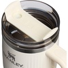 image:imageSTANLEY Quencher H20 Tumbler with Handle and Straw 40 oz  Flowstate 3Position Lid  Cup Holder Compatible for Travel  Insulated Stainless Steel Cup  BPAFree  Blue Dream StoneFluted Cream Gloss