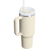image:imageSTANLEY Quencher H20 Tumbler with Handle and Straw 40 oz  Flowstate 3Position Lid  Cup Holder Compatible for Travel  Insulated Stainless Steel Cup  BPAFree  Blue Dream StoneToasted Almond