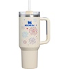 image:imageSTANLEY Quencher H20 Tumbler with Handle and Straw 40 oz  Flowstate 3Position Lid  Cup Holder Compatible for Travel  Insulated Stainless Steel Cup  BPAFree  Blue Dream StoneCream Royal Fireworks