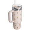 image:imageSTANLEY Quencher H20 Tumbler with Handle and Straw 40 oz  Flowstate 3Position Lid  Cup Holder Compatible for Travel  Insulated Stainless Steel Cup  BPAFree  Blue Dream StoneRose Quartz Bouquets
