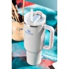image:imageSTANLEY Quencher H20 Tumbler with Handle and Straw 40 oz  Flowstate 3Position Lid  Cup Holder Compatible for Travel  Insulated Stainless Steel Cup  BPAFree  Blue Dream StoneFog