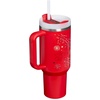 image:imageSTANLEY Quencher H20 Tumbler with Handle and Straw 40 oz  Flowstate 3Position Lid  Cup Holder Compatible for Travel  Insulated Stainless Steel Cup  BPAFree  Blue Dream StoneChili Red Fireworks