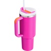 image:imageSTANLEY Quencher H20 Tumbler with Handle and Straw 40 oz  Flowstate 3Position Lid  Cup Holder Compatible for Travel  Insulated Stainless Steel Cup  BPAFree  Blue Dream StoneVivid Violet
