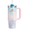 image:imageSTANLEY Quencher H20 Tumbler with Handle and Straw 40 oz  Flowstate 3Position Lid  Cup Holder Compatible for Travel  Insulated Stainless Steel Cup  BPAFree  Blue Dream StoneSea Glass Plume