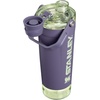 image:imageSTANLEY Vitalize Shaker Bottle 20 oz  Leakproof Insulated Stainless Steel Shaker Cup  Base Storage and Twist On Fast Flow Lid  Protein Shakes and Pre Workout Powder  BPAFree  Purple Umbra