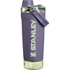 image:imageSTANLEY Vitalize Shaker Bottle 20 oz  Leakproof Insulated Stainless Steel Shaker Cup  Base Storage and Twist On Fast Flow Lid  Protein Shakes and Pre Workout Powder  BPAFree  Purple Umbra