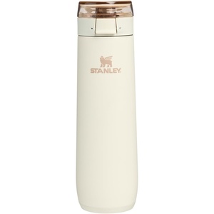 image:imageSTANLEY Flowstate Spring Bottle  Leakproof Water Bottle with Carry Strap amp FlipTop Locking Lid  Insulated Stainless Steel  Fits Most Cup Holders  BPAFree  20 oz  ChampagneCream