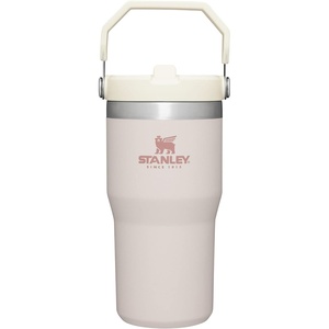 image:imageSTANLEY IceFlow 20 Flip Straw Tumbler with Handle 20 oz  Twist On Lid and Flip Up Straw  Leak Resistant Water Bottle  Insulated Stainless Steel  BPAFree  Stainless Steel AshRose Quartz 10