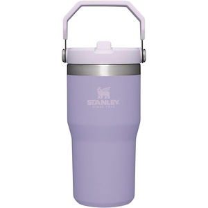 image:imageSTANLEY IceFlow 20 Flip Straw Tumbler with Handle 20 oz  Twist On Lid and Flip Up Straw  Leak Resistant Water Bottle  Insulated Stainless Steel  BPAFree  Stainless Steel AshLavender