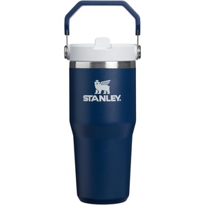 image:imageSTANLEY IceFlow 20 Flip Straw Tumbler with Handle 20 oz  Twist On Lid and Flip Up Straw  Leak Resistant Water Bottle  Insulated Stainless Steel  BPAFree  Stainless Steel AshDark Navy