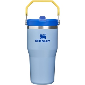 image:imageSTANLEY IceFlow 20 Flip Straw Tumbler with Handle 20 oz  Twist On Lid and Flip Up Straw  Leak Resistant Water Bottle  Insulated Stainless Steel  BPAFree  Stainless Steel AshCornflower Admiral Blue