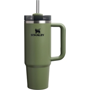 image:imageSTANLEY Quencher H20 Tumbler with Handle and Straw 40 oz  Flowstate 3Position Lid  Cup Holder Compatible for Travel  Insulated Stainless Steel Cup  BPAFree  Blue Dream StoneDried Pine