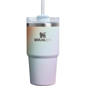 image:imageSTANLEY Quencher H20 Tumbler with Handle and Straw 40 oz  Flowstate 3Position Lid  Cup Holder Compatible for Travel  Insulated Stainless Steel Cup  BPAFree  Blue Dream StoneSunrise Spiral