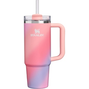 image:imageSTANLEY Quencher H20 Tumbler with Handle and Straw 40 oz  Flowstate 3Position Lid  Cup Holder Compatible for Travel  Insulated Stainless Steel Cup  BPAFree  Blue Dream StoneSunset Spiral