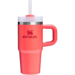 image:imageSTANLEY Quencher H20 Tumbler with Handle and Straw 40 oz  Flowstate 3Position Lid  Cup Holder Compatible for Travel  Insulated Stainless Steel Cup  BPAFree  Blue Dream StoneHot Coral