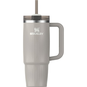 image:imageSTANLEY Quencher H20 Tumbler with Handle and Straw 40 oz  Flowstate 3Position Lid  Cup Holder Compatible for Travel  Insulated Stainless Steel Cup  BPAFree  Blue Dream StoneFluted Ash Gloss