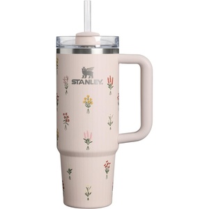 image:imageSTANLEY Quencher H20 Tumbler with Handle and Straw 40 oz  Flowstate 3Position Lid  Cup Holder Compatible for Travel  Insulated Stainless Steel Cup  BPAFree  Blue Dream StoneRose Quartz Bouquets