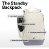 image:imageSTANLEY Standby Backpack Toast  Laptop Sleeve  Water Bottle Pocket  Luggage PassThrough  Breathable Mesh Back Panel  Padded Shoulder Straps  DurableAsh