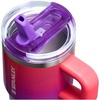 image:imageSTANLEY Quencher ProTour Flipstraw Tumbler 20 oz Multi Interfusion  BuiltIn Straw amp Handle  Cupholder Compatible for Travel  Leakproof Insulated Stainless Steel Cup  BPAFreeVermilion Hypergrip