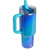 image:imageSTANLEY Quencher ProTour Flipstraw Tumbler 20 oz Multi Interfusion  BuiltIn Straw amp Handle  Cupholder Compatible for Travel  Leakproof Insulated Stainless Steel Cup  BPAFreeSea Glass Aura