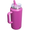 image:imageSTANLEY Quencher ProTour Flipstraw Tumbler 20 oz Multi Interfusion  BuiltIn Straw amp Handle  Cupholder Compatible for Travel  Leakproof Insulated Stainless Steel Cup  BPAFreeDark Blossom