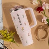 image:imageSTANLEY Quencher ProTour Flipstraw Tumbler 20 oz Multi Interfusion  BuiltIn Straw amp Handle  Cupholder Compatible for Travel  Leakproof Insulated Stainless Steel Cup  BPAFreeRose Quartz Bouquets